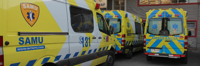 ambulancias del SAMU Metropolitano